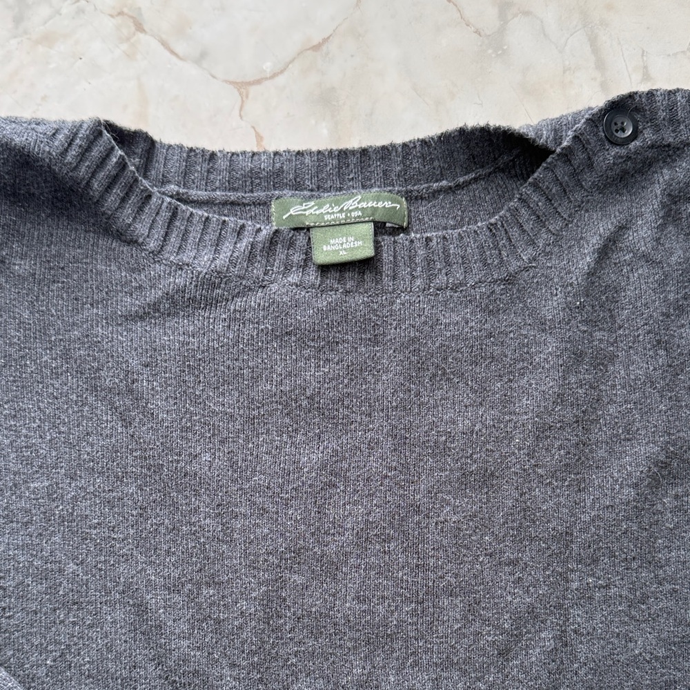 Eddie Bauer Dark Charcoal Sweater